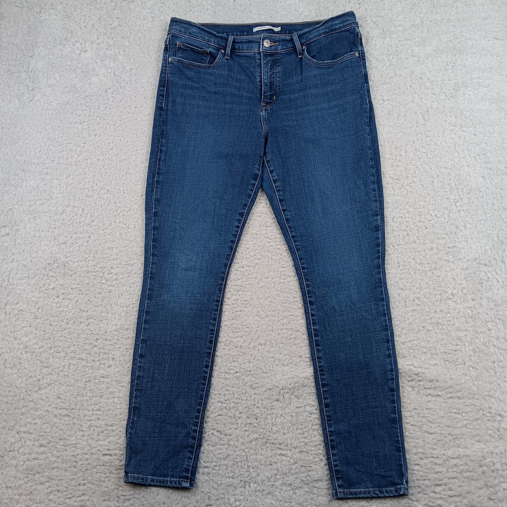 Levis Jean 311 Shaping Skinny Women 32 Blue Dark Wash Stretch 19626-0168